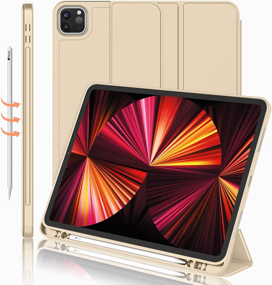 New iPad Pro 11 Inch Case 2022(4th Gen)/ 2021(3rd Gen) with Pencil Holder [Support iPad 2nd Penci... | Amazon (US)