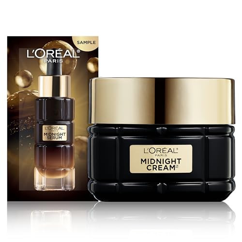 L'Oreal Paris Age Perfect Anti-Aging Midnight Cream, Face Moisturizer to Reduce Wrinkles and Firm Skin, 1.7oz + Serum Sample | Amazon (US)