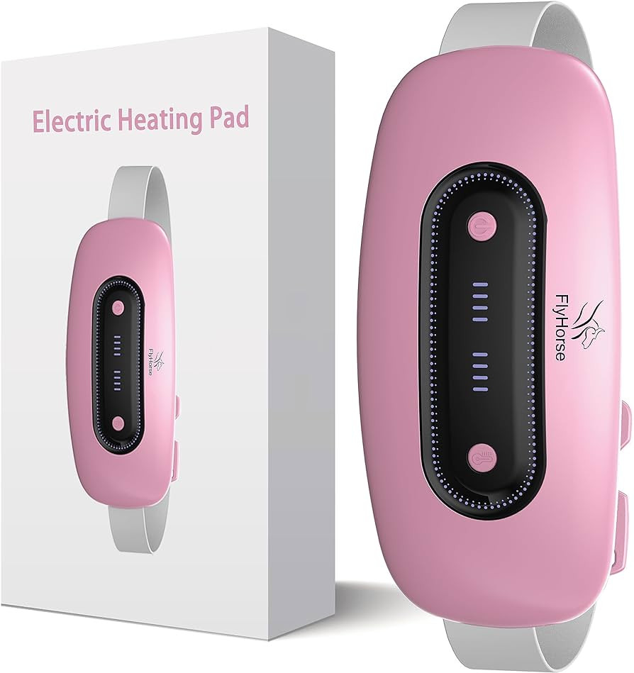 Electric Heating Pad, Portable Cordless Menstrual Heating Pad with 4 Heat Levels and 4 Massage Mo... | Amazon (US)