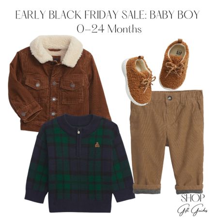 Early Black Friday sale at baby gap! My picks for baby boys age 0-24 months on major sale! Cute little clothes for babies and toddlers! 

#LTKbaby #LTKfamily #LTKCyberweek