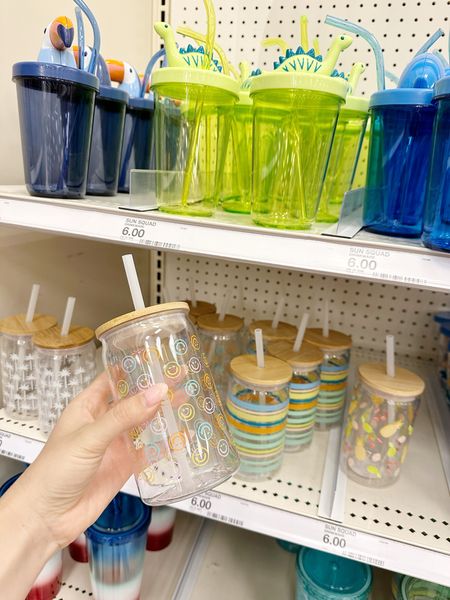 Cute plastic cups with lids and straws. Great for kids this summer! 

#LTKhome #LTKxTarget