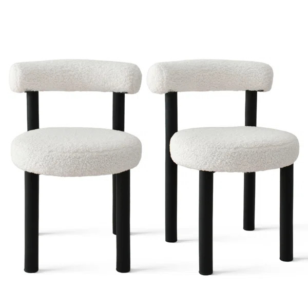 Set of 2 Chasitee Halford Boucle Dining Chair | Wayfair North America