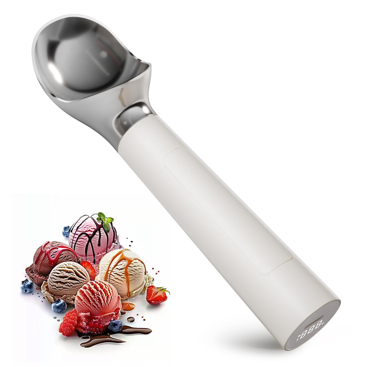 Heated Ice Cream Scoop, Rechargeable Electric Scooper for Hard IceCream, Self Warming Spoon Max t... | Amazon (US)