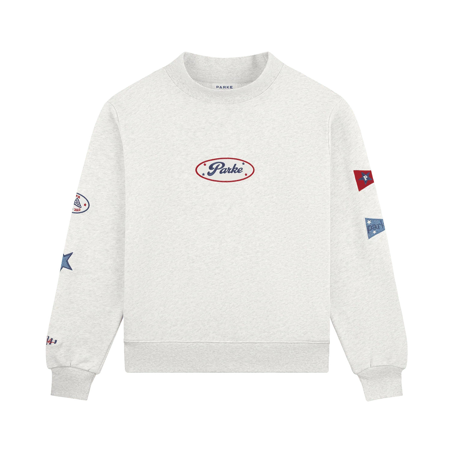 Flagship Mockneck - Heather Grey Patch | Parke