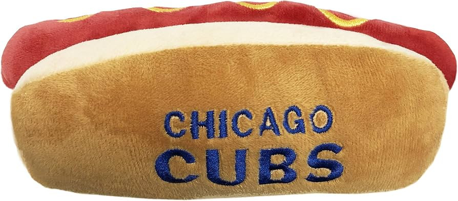 Pets First MLB Chicago Cubs Plush Dog Toys - Stadium Theme Snacks - Cutest Plush HOT-Dog Toy for ... | Amazon (US)