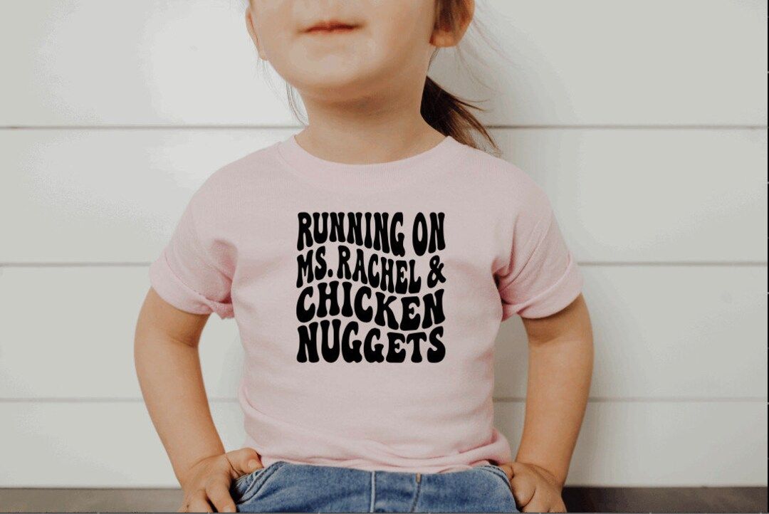 Ms Rachel Shirt, Running on Ms Rachel and Chicken Nuggets, Ok But First Ms Rachel, Funny Toddler ... | Etsy (US)