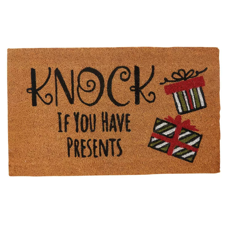 Split P Knock If You Have Presents Doormat 1'6''x2'6'' | Target