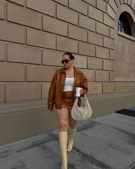 Casual chic spring outfit, spring ootd, leather bomber jacket, best boots to buy

#LTKstyletip #LTKSeasonal #LTKshoecrush