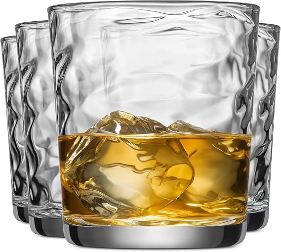 Glaver's Whiskey Glasses 13 oz. Barware Set of 4 Old Fashioned Glasses for Whisky, Scotch, Bourbo... | Amazon (US)