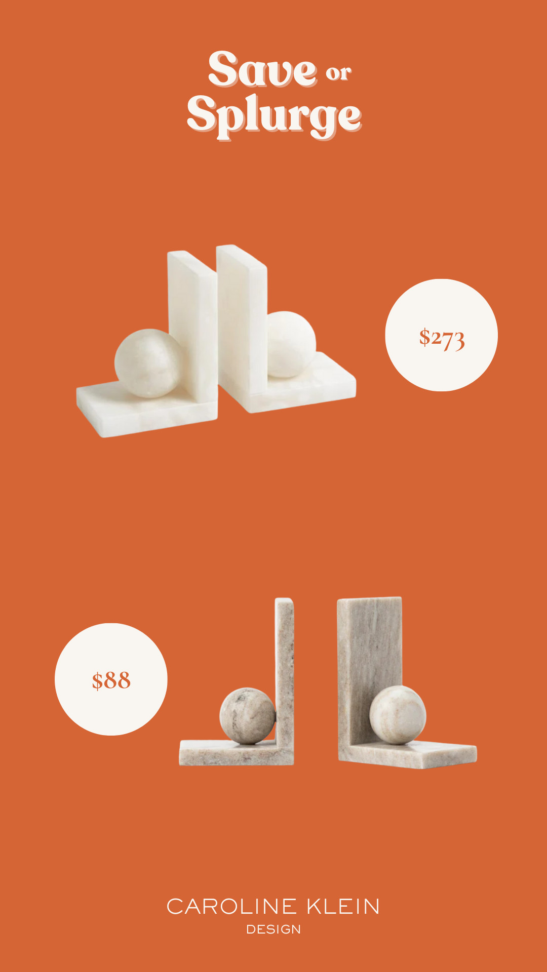 Save or Splurge: Marble Bookends 

 #LTKHome