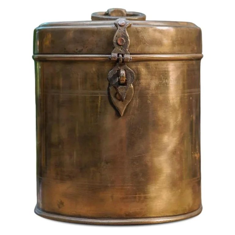 Ambi Handcrafted Vintage Pure Brass Radiance Box | 18x20cm Storage Box For a Functional Purpose |... | Walmart (US)