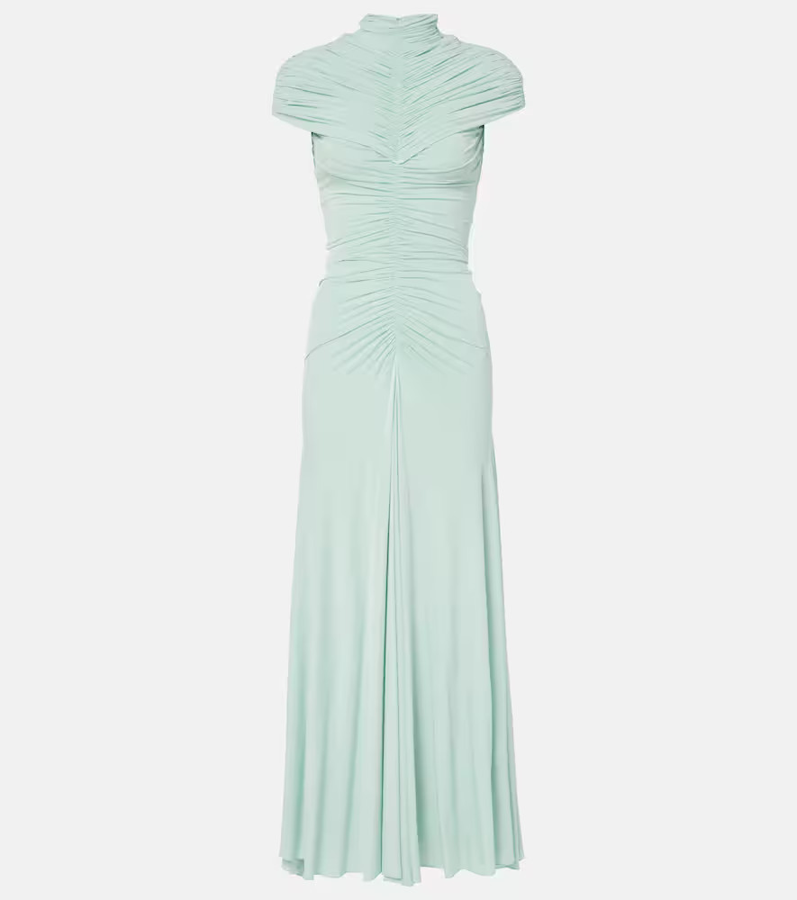 AlaÃ¯a Ruched jersey maxi dress | Mytheresa (UK)