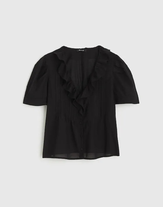 Ruffled Pintuck Top | Madewell