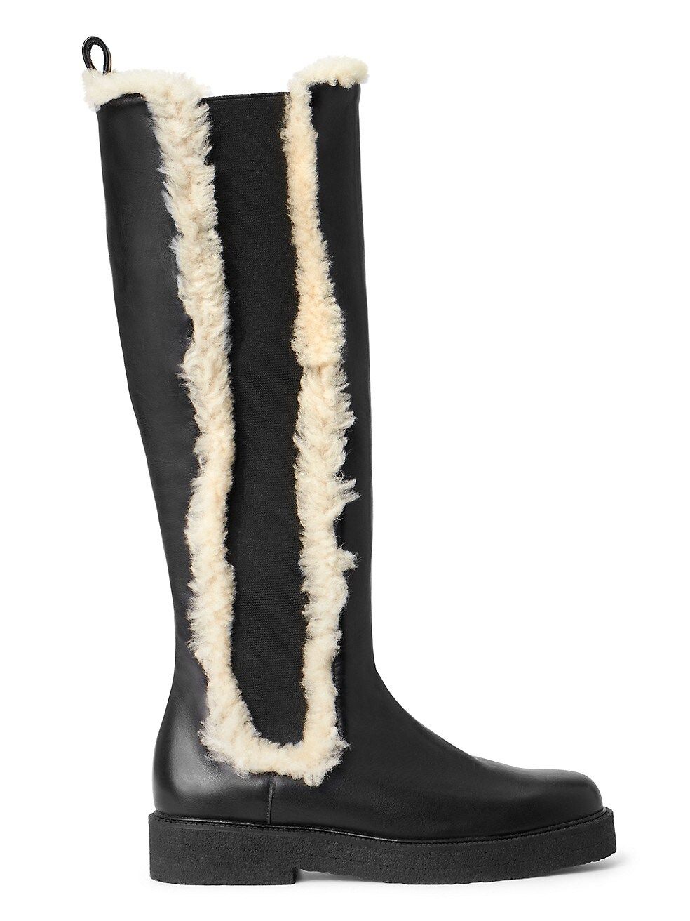 Palamino Shearling-Trimmed Leather Boots | Saks Fifth Avenue