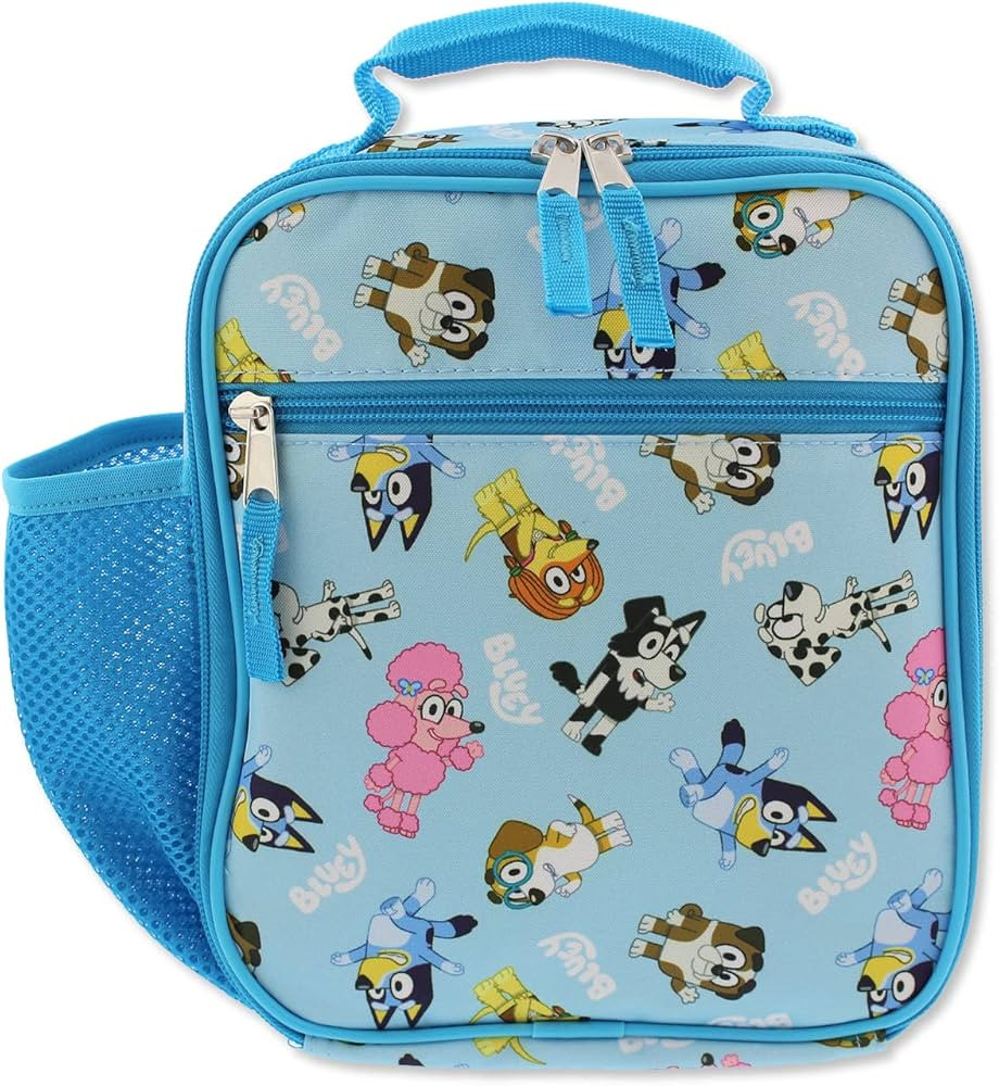 Bluey Kids Soft Insulated School Lunch Box (One Size, Blue) | Amazon (US)