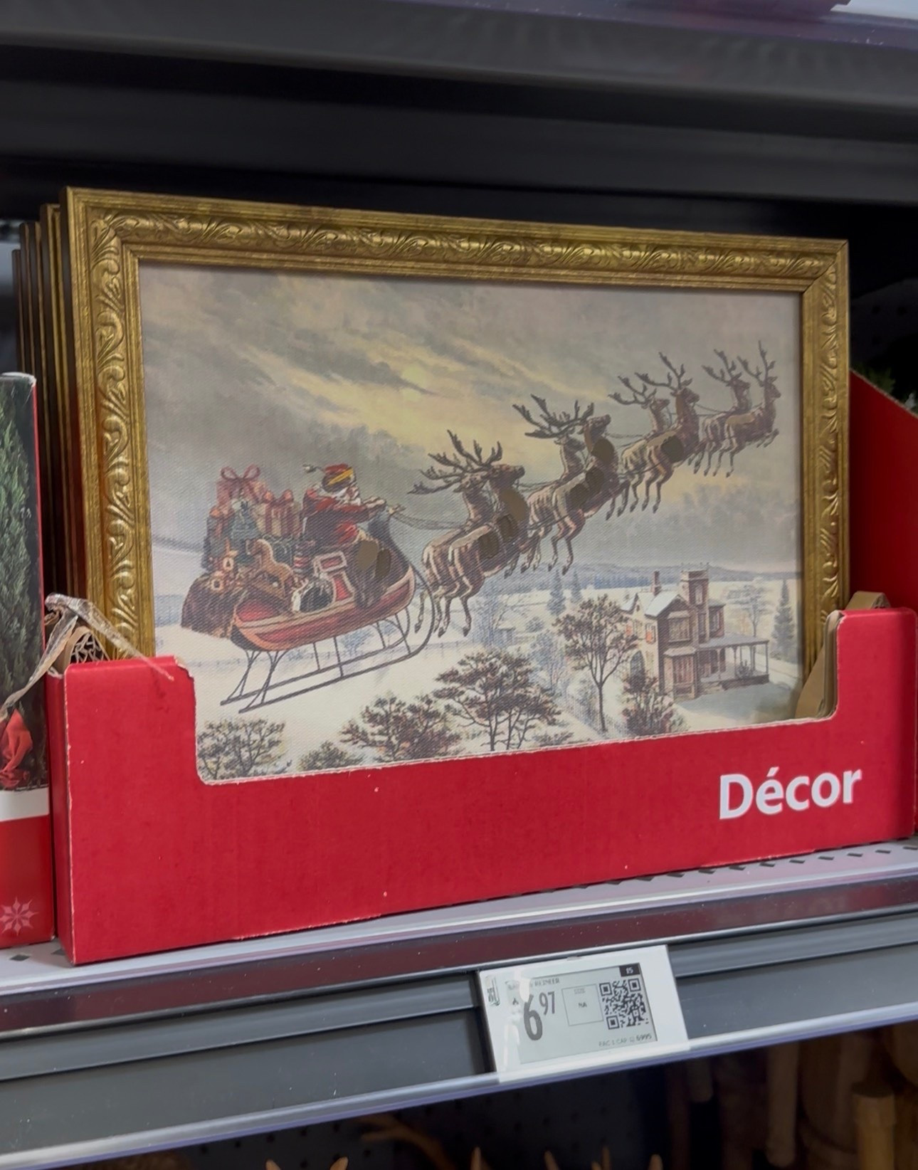 Christmas artwork Santa’s sleigh 

Walmart Christmas decor 2026
Art
Artwork
Framed art
Vintage 
Frame 
Gold
Home decor 
Coffee bar
Shelf decor 
Holiday 
Santa 
Sleigh

#LTKSeasonal #LTKHome #LTKSaleAlert