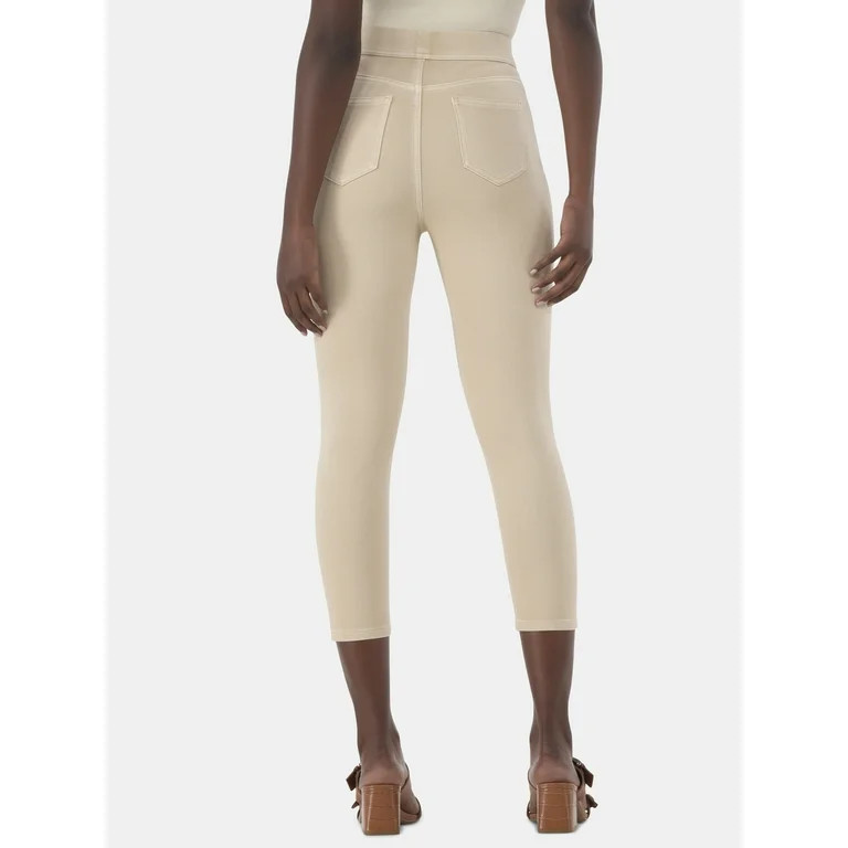 Time and Tru Women's Jegging Capri, Sizes XS-XXL | Walmart (US)