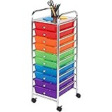 Honey-Can-Do CRT-02214 Rolling Office Organizer, 10-Drawer,Multicolored | Amazon (US)