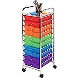 Honey-Can-Do CRT-02214 Rolling Office Organizer, 10-Drawer,Multicolored | Amazon (US)