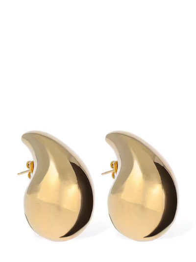 Bottega Veneta - Gold finish sterling silver earrings - Gold | Luisaviaroma | Luisaviaroma