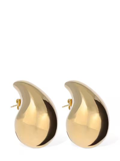 Bottega Veneta - Gold finish sterling silver earrings - Gold | Luisaviaroma | Luisaviaroma