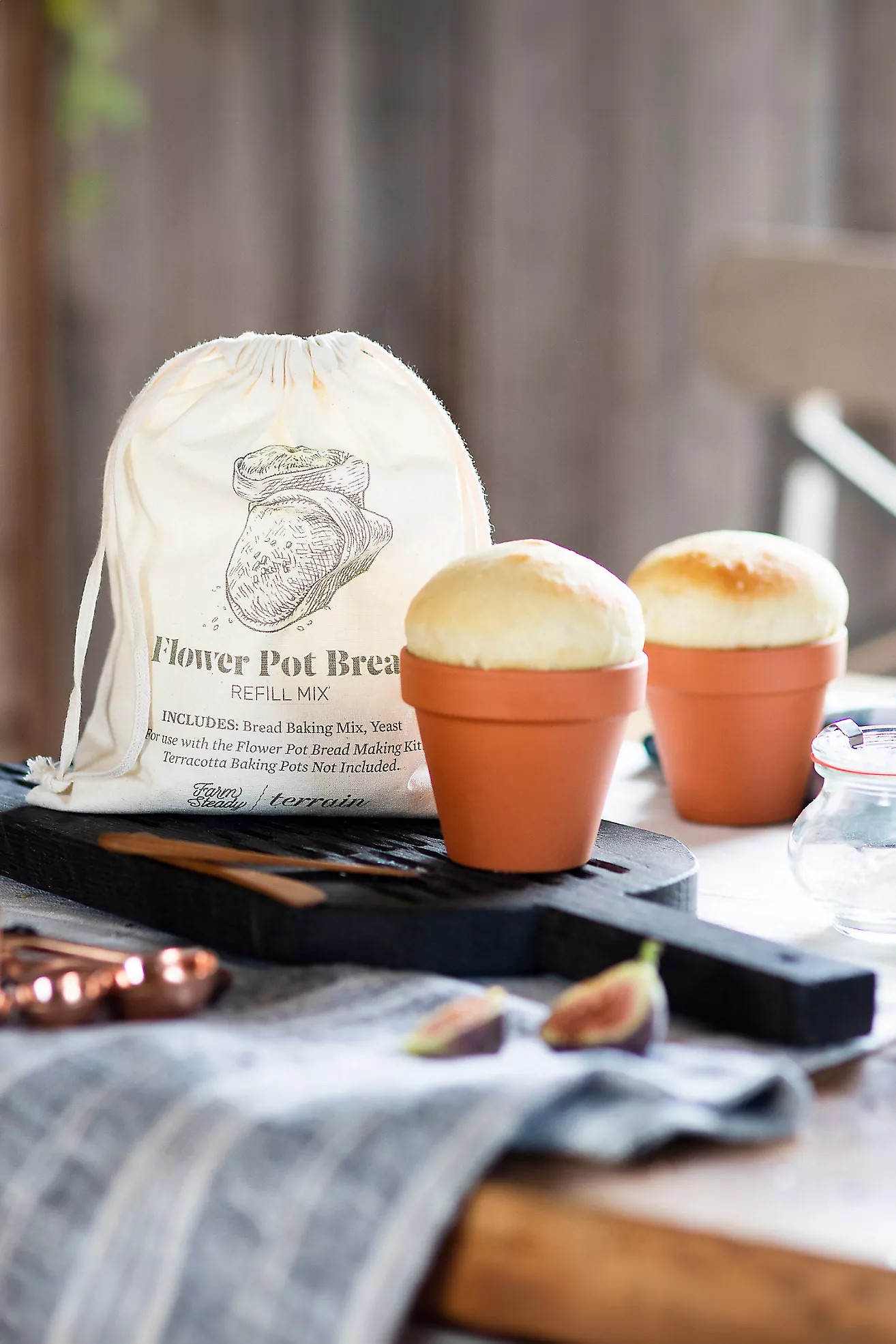 Flower Pot Bread Making Kit, Set of 4 | Anthropologie (US)