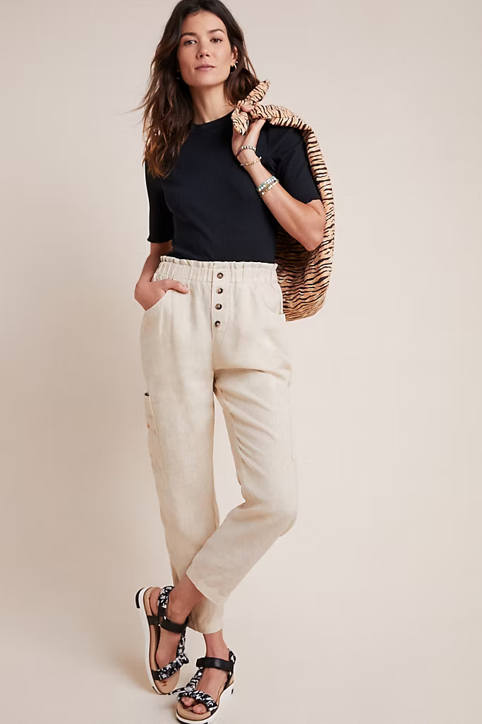 Linen Utility Pants | Anthropologie (US)