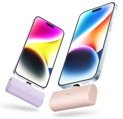 UPEB 2 Packs Portable Phone Charger iPhone 5000mAh with Built in Cable, MFi Certified Mini Power Bank Cordless External Battery Pack for All iPhone Series 14/13/12/11/XR/X/SE/8/7/6 Pro Max | Amazon (US)