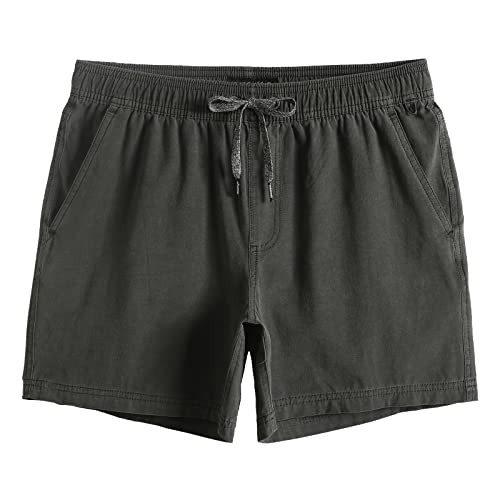 maamgic Men's 5 inch Inseam Shorts Pull-On Relaxed Fit Comfort Stretch Short Shorts with Pocket | Amazon (US)