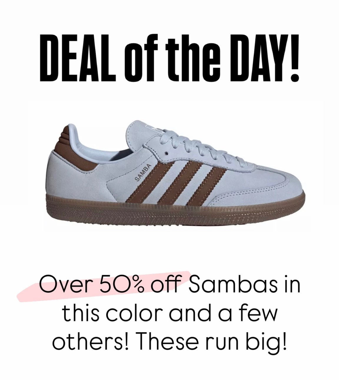 Adidas sambas 50% off! Love this color way for fall! 🍁 These run big IMO.

#LTKOver40 #LTKSeasonal #LTKSaleAlert