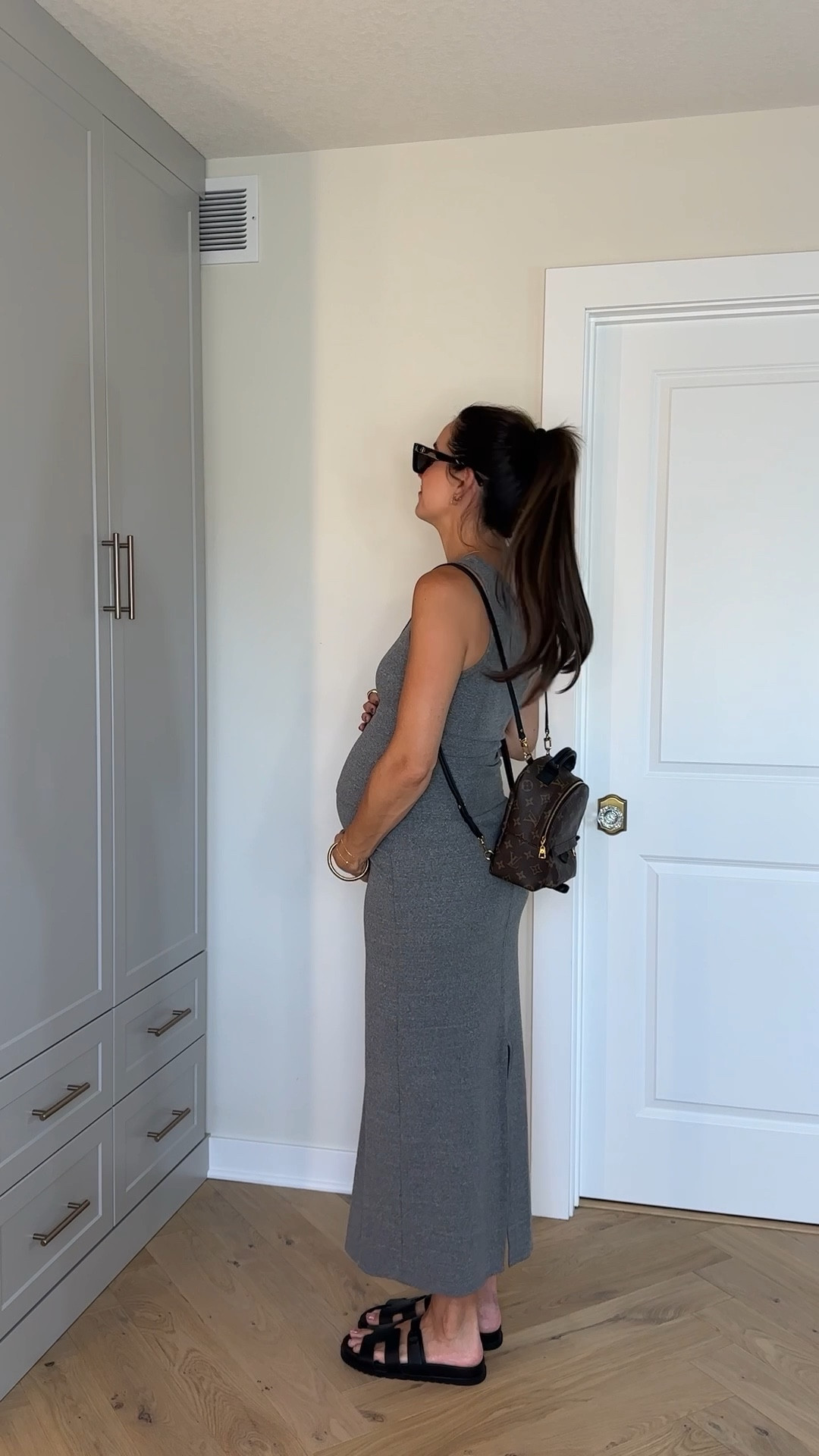 Bump friendly fall transitional outfit 🩶
Tank: sized up to a M
Skirt: sized up to a L 

#LTKFindsUnder100 #LTKShoeCrush #LTKBump