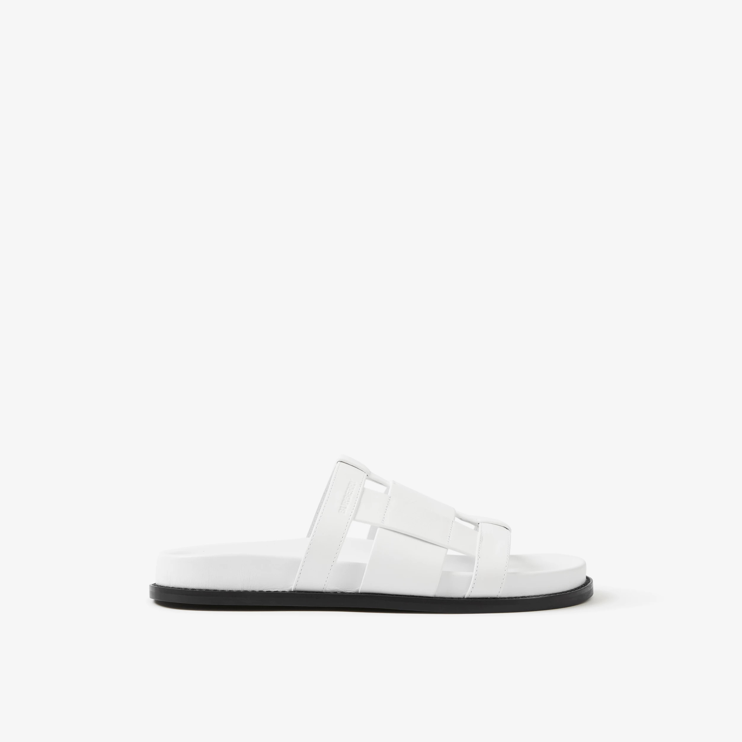 Woven Leather Slides | Burberry (US)