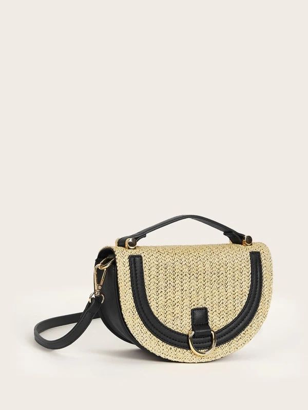 Two Tone Saddle Bag | SHEIN