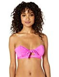 Trina Turk Women's Getaway Solids Keyhole Bandeau Bra Bikini Top, Hot Pink, 8 | Amazon (US)