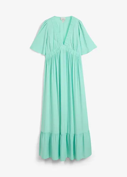 Maxi-Stufenkleid aus fließender Viskose | Bonprix DE