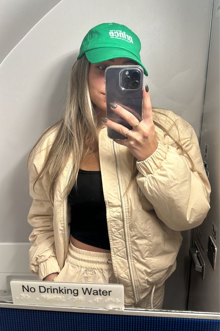 Ssense finds 
Sporty and rich 
Prince hat 
Green hat 
Baseball cap 
Revolve outfits revolve finds 
Cargo pants set 
Bomber jacket 
Spring outfit inspo
Airport outfit 
Revolve sale 

#LTKsalealert #LTKstyletip #LTKtravel