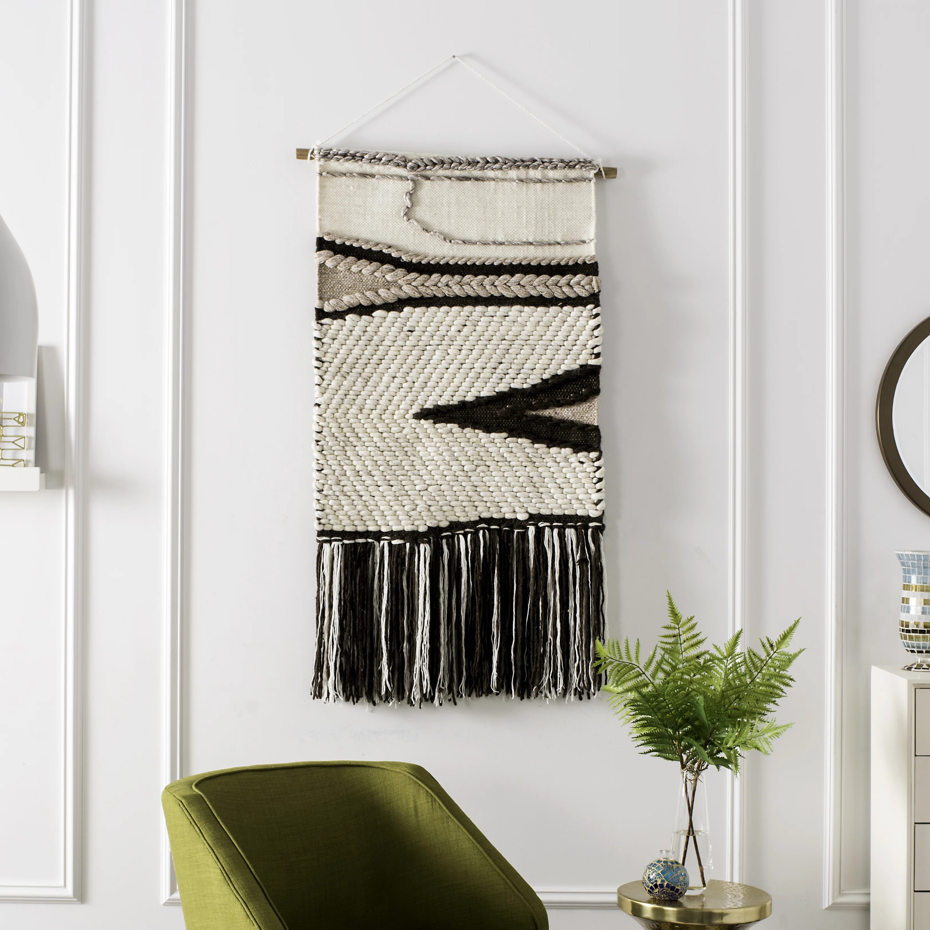 Rustic Abstract Wall Decor on Fabric | Wayfair North America