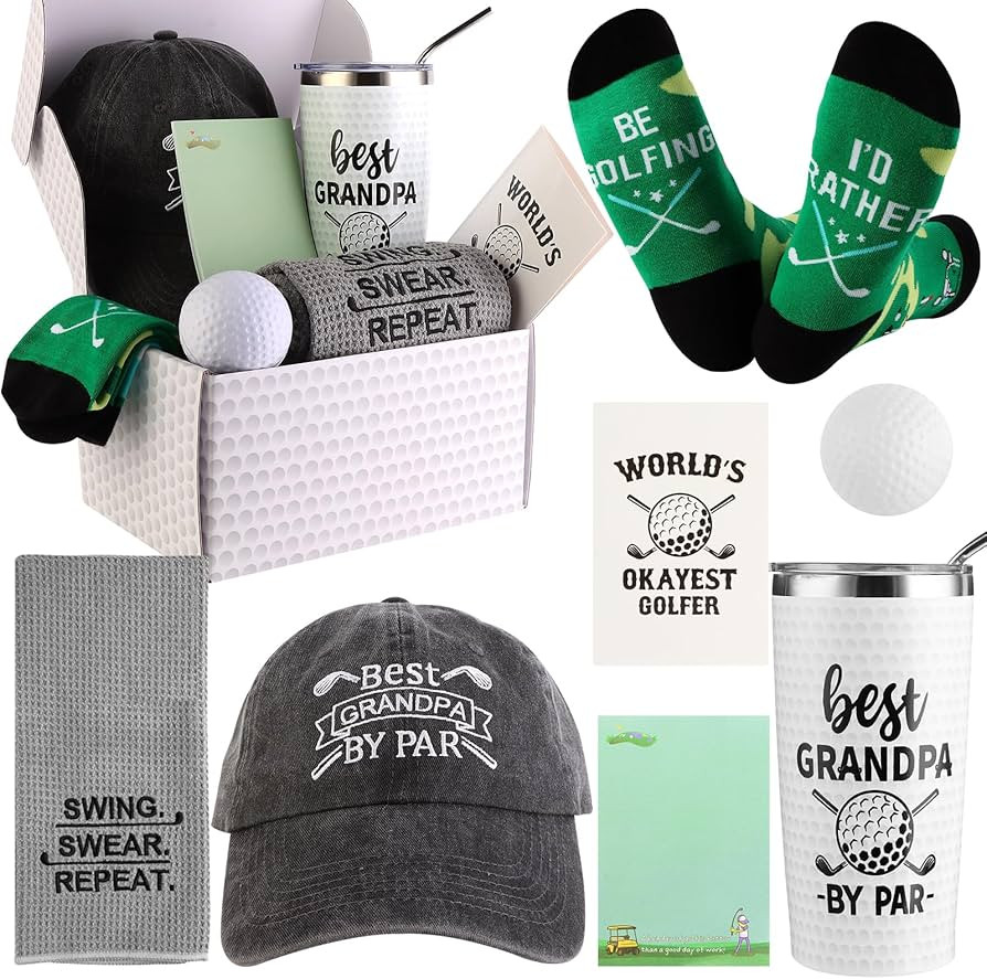 Bayelove Golf Gifts for Grandpa Unique Gifts for Grandpa Funny Golf Gifts for Men Including Tumbl... | Amazon (US)