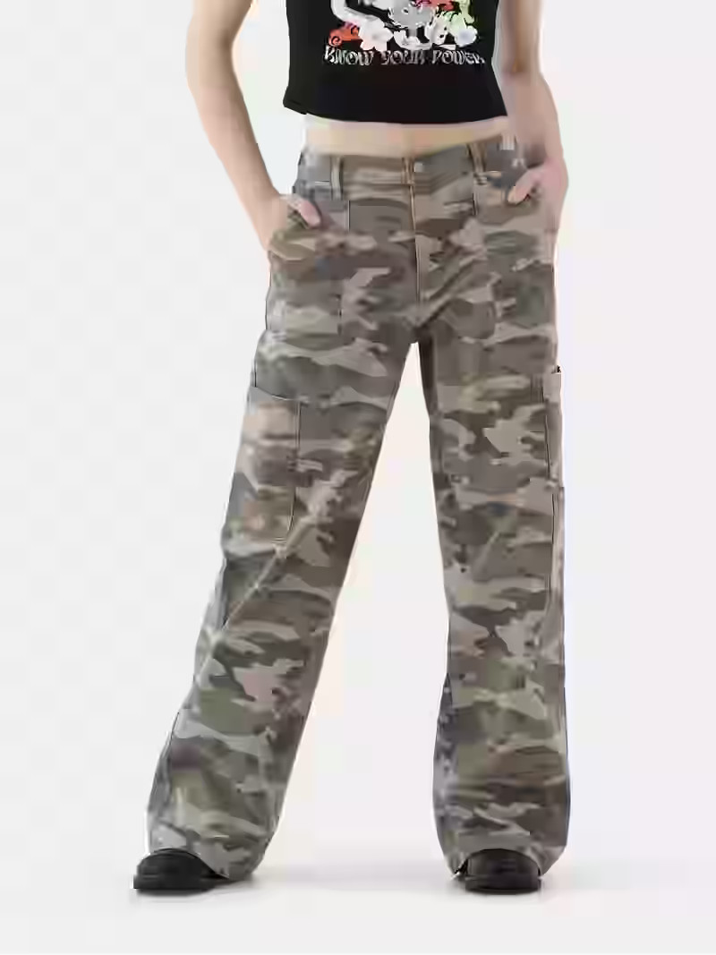 No Boundaries Wide Leg Cargo Pants, Women's | Walmart (US)