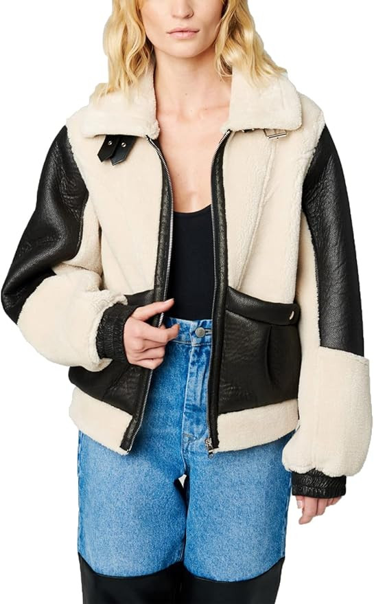 [BLANKNYC] Womens Bonded Moto Jacket | Amazon (US)