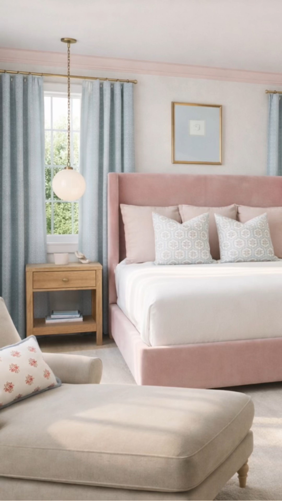 A pink and blue bedroom design & render! 

#LTKSaleAlert #LTKHome #LTKdayinmylife