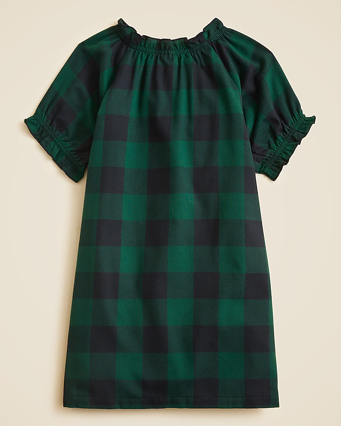 Girls' flannel nightgown in plaid | J. Crew US