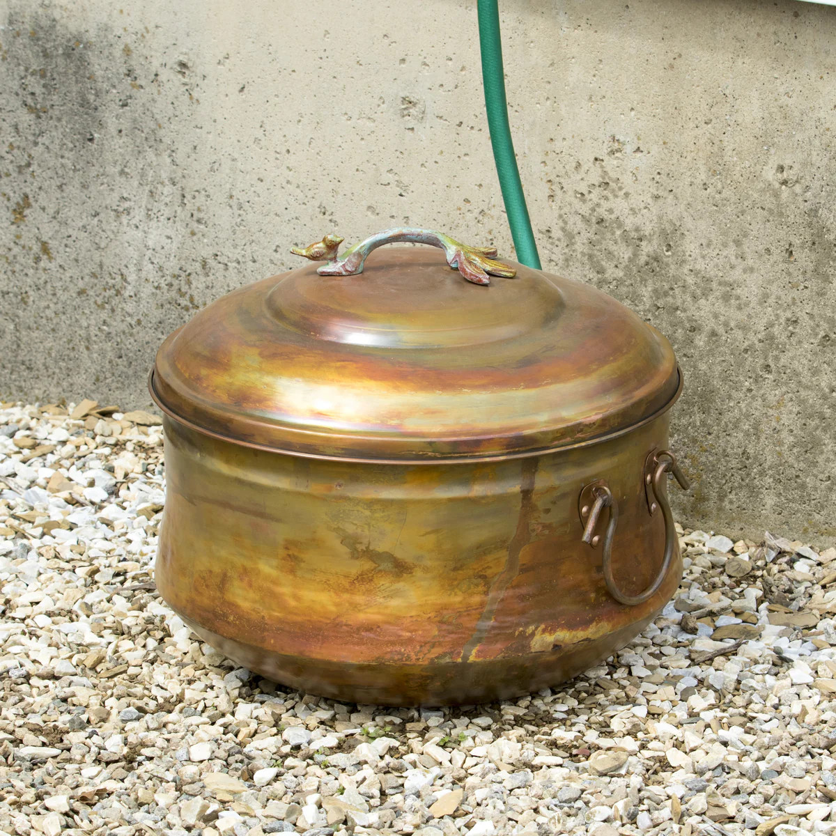 Copper Finish Hose Pot | Plow & Hearth