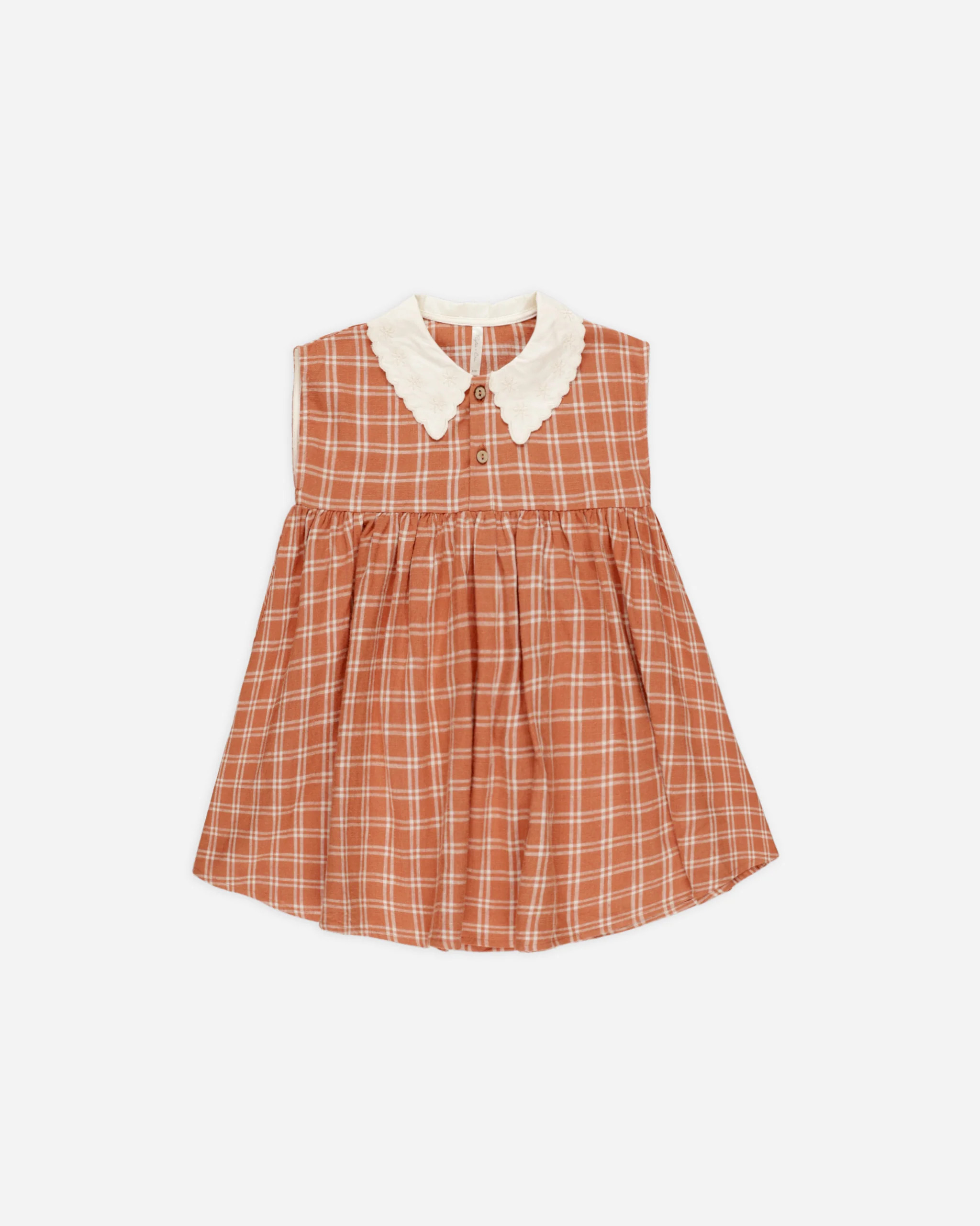 Collared Babydoll Dress || Poppy Check | Rylee + Cru