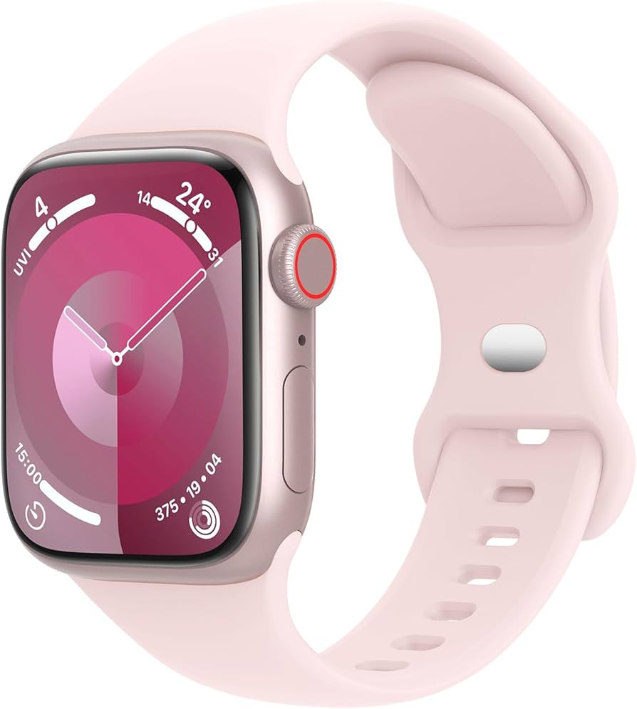Sport Bands Compatible with Apple Watch Band 38mm 40mm 41mm 42mm 44mm 45mm 49mm Women Men,Soft Si... | Amazon (US)
