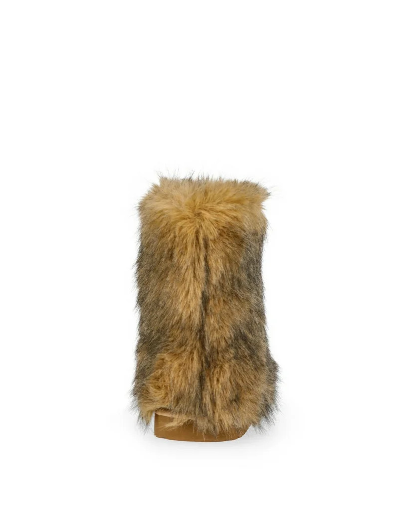 Madden NYC Womens Faux Fur Winter Booties | Walmart (US)
