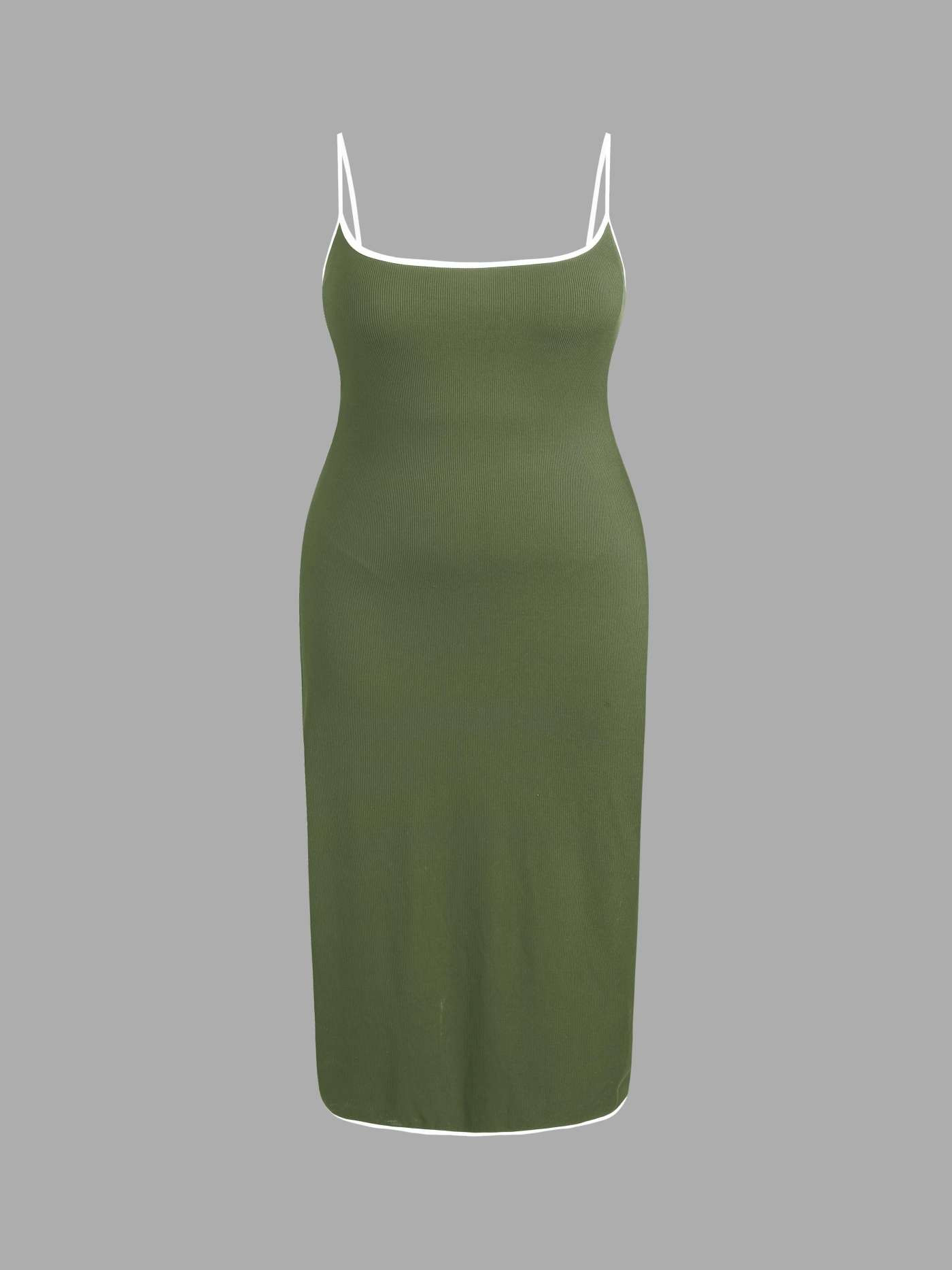 Mesh Cowl Neck Gradient Floral Lettuce Trim Maxi Dress Curve & Plus | Cider