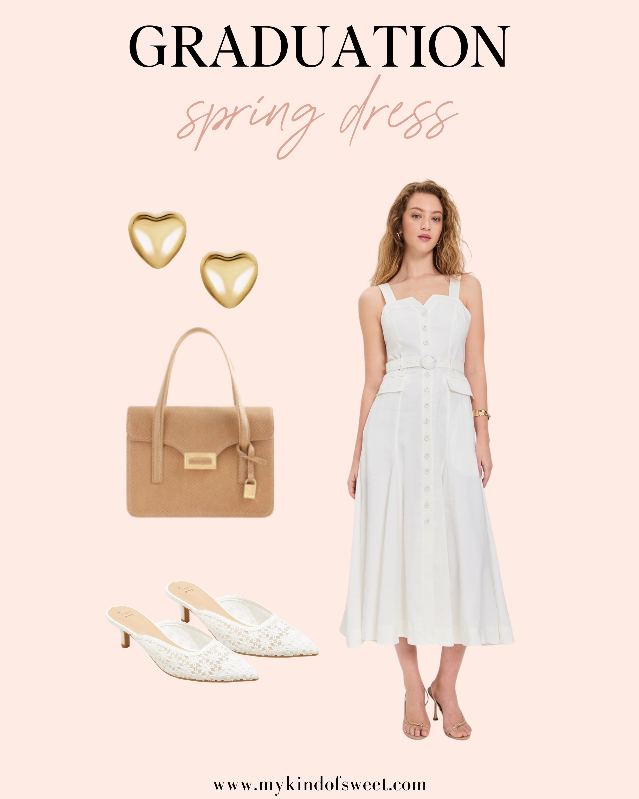 This dress is perfect for a spring graduation. Pair it with some gold stud earrings. 

#LTKSeasonal #LTKStyleTip