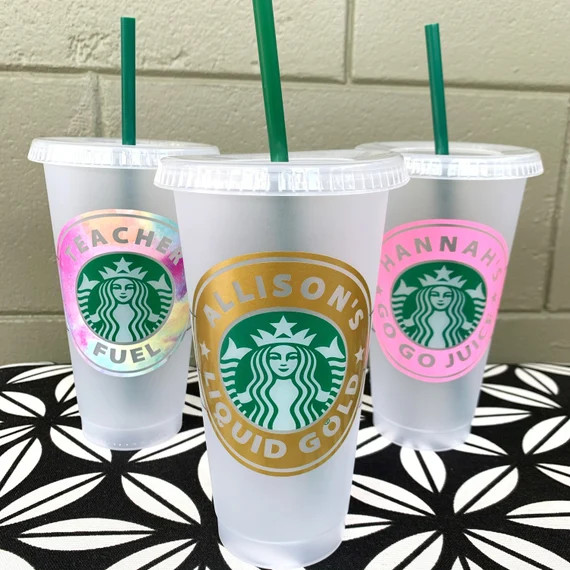 Personalized Starbucks Cold Cup- Liquid Gold - Go Go Juice - Customizable - Venti Cold Cup | Etsy (US)