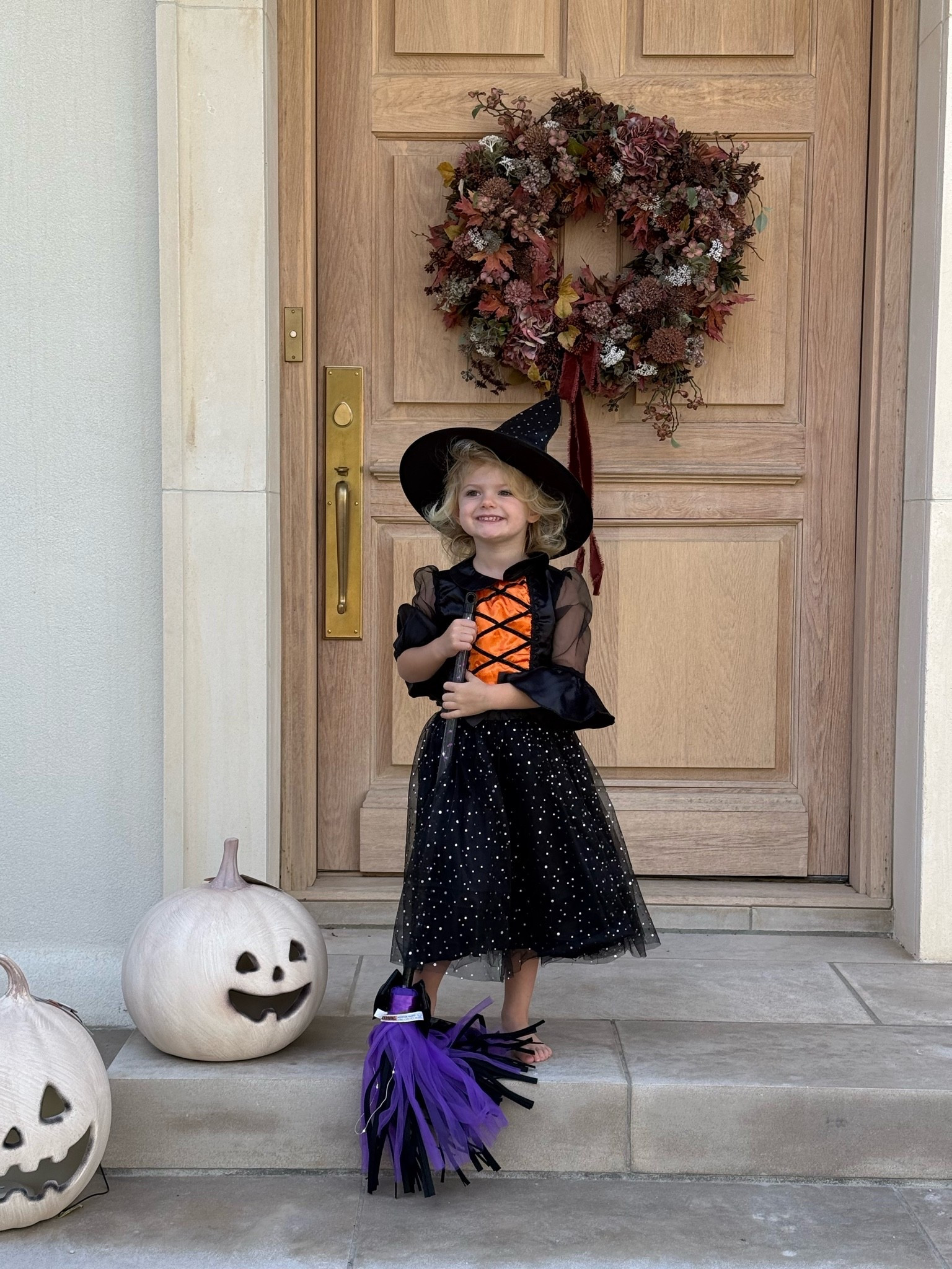 Toddler witch costume and Target pumpkins! 🎃

#LTKHome #LTKSeasonal
